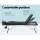 Zenses Massage Table, Aluminium, 85cm, Black, 215cm Length, Portable 3-Fold Beauty Bed with Adjustable Heights