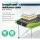 Zenses Portable 3-Fold Aluminium Massage Table, 75cm, Green, with Free Disposable Cover Set, Adjustable & Durable