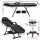 Zenses Massage Table Adjustable Salon Bed Chair, PU Leather, 183.5x80x77cm, Black, 3-Fold, for Spa & Wellness Services