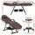 Zenses Massage Table Adjustable Salon Bed Chair, PU Leather, 183.5x80x77cm, Brown, 3-Fold, for Spa & Beauty Treatments