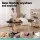 Zenses 70cm Portable 2-Fold Wooden Massage Table Black 300kg Capacity 3.5cm Foam Vinyl Surface Adjustable