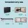 Zenses 70cm Portable 2-Fold Wooden Massage Table Black 300kg Capacity 3.5cm Foam Vinyl Surface Adjustable