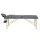 Zenses Massage Table, Wooden & Aluminium, 56cm, Grey, Portable 2-Fold Beauty Bed, 9 Adjustable Heights, 300kg Capacity