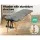 Zenses Massage Table, Wooden & Aluminium, 56cm, Grey, Portable 2-Fold Beauty Bed, 9 Adjustable Heights, 300kg Capacity