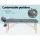 Zenses Massage Table, Wooden & Aluminium, 56cm, Grey, Portable 2-Fold Beauty Bed, 9 Adjustable Heights, 300kg Capacity