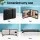 Zenses Massage Table, Wooden, 60cm, Black, Portable 3-Fold Beauty Bed, Adjustable Heights, Includes Carry Bag