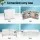 Zenses Wooden Massage Table, Portable 3 Fold, 70cm, White, Adjustable Heights, High Density Foam, Includes Carry Bag