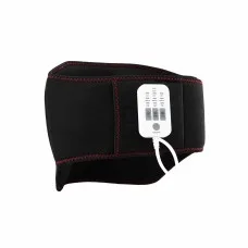 Livemor Lumbar Traction and Heat Back Massager Belt 124cm with 6-Level Airbags and 9-Level Vibration