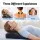Livemor Back Massager with Heat and Traction Large Neck Shoulder Lumbar Support Pillow Rechargeable Remote