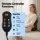Livemor Back Massager with Heat and Traction Large Neck Shoulder Lumbar Support Pillow Rechargeable Remote