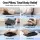 Livemor Back Massager with Heat and Traction Large Neck Shoulder Lumbar Support Pillow Rechargeable Remote