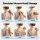 Livemor Back Massager with Heat and Traction Large Neck Shoulder Lumbar Support Pillow Rechargeable Remote