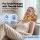Livemor Back Massager with Heat USB Neck Shoulder Pillow 3-Speed Ergonomic Lumbar Support Portable Grey
