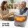 Livemor Back Massager with Heat USB Neck Shoulder Pillow 3-Speed Ergonomic Lumbar Support Portable Grey