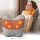 Livemor Back Massager with Heat USB Neck Shoulder Pillow 3-Speed Ergonomic Lumbar Support Portable Grey