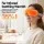 Livemor Eye Massager with Heat and Vibration, Bluetooth Audio, 5 Modes, 1000mAh, White