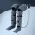 Livemor Air Compression Leg Massager with Heat, 3 Modes & Adjustable Wrap for Calf & Thigh, Grey, 1-Year Warranty