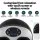 Livemor Kneading Heated Foot Massager with Touch Screen, Remote, 5 Modes, 9 Intensities, Fits AU 4-12, ABS, Black