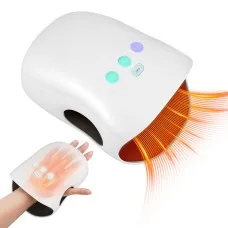 Livemor Cordless Hand Massager with Heat Compression 3 Modes 3 Pressure Levels 2000mAh Battery