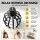 Livemor Hands-Free Electric Scalp Head Massager, Cordless Rechargeable, 3 Modes, 12 Tentacles, Black