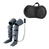 Livemor Leg Foot Massager Bundle with Air Compression Heat and Ultra Slim Shiatsu Neck Massager