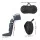 Livemor Leg Foot Massager Bundle with Air Compression Heat and Ultra Slim Shiatsu Neck Massager