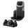 Livemor 8-Node Full Back Massage Seat Cushion and Foot Massager Bundle with Heating and Remote Black