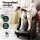 Livemor Full Back Massage Seat Cushion and Foot Massager Bundle with Heating and 360° Foot Massage Black