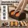 Livemor Full Body Massage Mat with Heated Neck Pillow and Foot Massager Brown