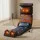 Livemor Full Body Massage Mat with Heated Neck Pillow and Foot Massager Brown
