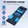 Livemor Full Body Massage Mat with Heated Neck Kneading, Lumbar Airbag Stretch, PU Leather, 170cm x 57cm, 6 Modes