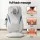 Livemor BIRO Full Back 3D Kneading Heating Massage Cushion - Ergonomic Neck, Adjustable Zones, Vibration, Grey 72cm