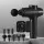 Everfit 30-Speed Black Massage Gun with 8 Heads, Quiet Brushless Motor, 3-Hour Battery, LCD Touch Display, USB Charging