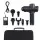 Everfit Massage Gun 30 Speed 6 Heads, 20V Brushless Motor, 4000RPM, Rechargeable, Deep Tissue, Black, LCD