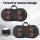 Livemor Ultra Slim Shiatsu Neck & Back Massager with Heat, PU Leather, 3 Speeds, USB Charging, Black, 1-Year Warranty