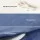 Giselle Bedding Memory Foam Seat Cushion 45x36cm Blue – Ergonomic Back Pain Relief Chair Pad, Washable Cover
