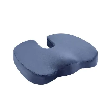 Giselle Bedding Memory Foam Seat Cushion 45x36cm Blue – Ergonomic Back Pain Relief Chair Pad, Washable Cover