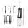 Devanti Cordless Water Flosser Black - 350ml Tank, 5 Modes, 8 Nozzle Heads, IPX7 Water-resistant, USB-C Rechargeable