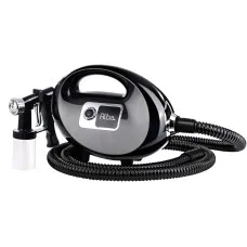 Alba Professional HVLP Spray Tan Machine Kit Black – Sunless Tanning Gun, 250ml Capacity, 3 Spray Patterns, 700W