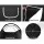 Alba Portable Pop Up Spray Tanning Tent - Black, Washable Material, Transparent Windows, Sturdy, 100x100x190cm