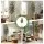 Artiss 210cm Artificial Olive Tree Faux Indoor Plant UV Resistant Flexible Branches Weighted Pot 2.1M