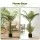 Artiss 100cm Artificial Palm Tree - Lifelike UV-Resistant Indoor Decor with Flexible Branches & Stable Cement Base