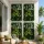 Gardeon Artificial Plant Wall Panels 40 x 60cm 4 Pack 3D UV Resistant Green Outdoor Decor