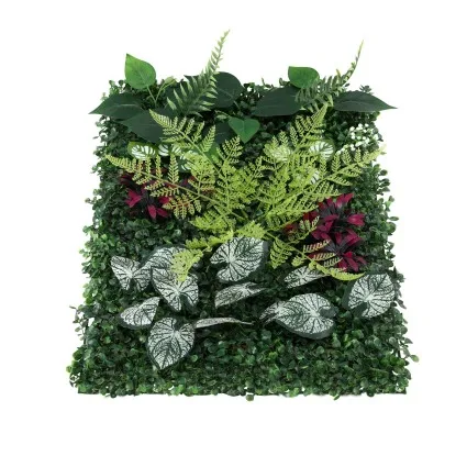 Gardeon Artificial Plant Wall Panels 40 x 60cm 4 Pack 3D UV Resistant Green Outdoor Decor