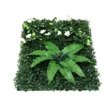 Gardeon Artificial Plant Wall Panels 40 x 60cm 4 Pack Green UV Resistant Indoor Outdoor Decor