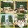 Gardeon Artificial Plant Wall Panels 40 x 60cm 4 Pack Green UV Resistant Indoor Outdoor Decor