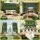 Gardeon Artificial Plant Wall Panels 40 x 60 cm 4 Piece Greenery Backdrop