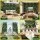 Gardeon Artificial Plant Wall Panel 100 x 50cm UV-Resistant Greenery Backdrop for Indoor Outdoor Decor