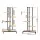 Artiss 6 Tier Metal Plant Stand Zigzag Flower Pot Shelf, E1 Particle Board, 125cm Tall, Indoor Outdoor Display, Natural