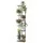 Artiss 8-Tier Metal Plant Stand, Zigzag Design, 40kg Capacity, Indoor/Outdoor, 169cm High, Black/Brown, Easy Assembly